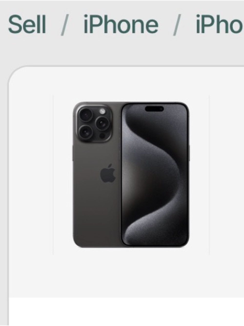 Apple iPhone in Graphite/Black - Triple Camera Smartphone